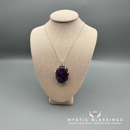 Amethyst Prong Pendant