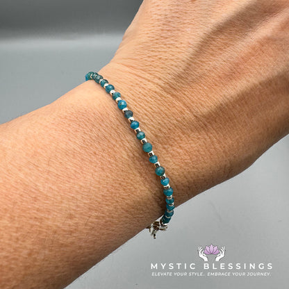 Blue Apatite Gemstone Bracelet