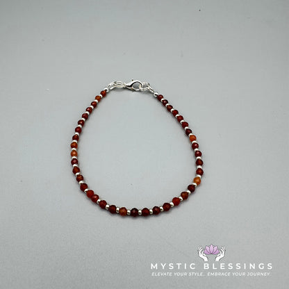 Carnelian Gemstone Bracelet