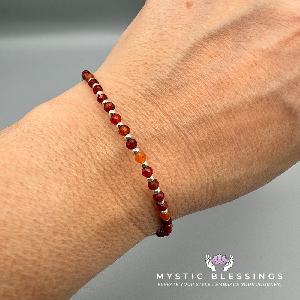 Carnelian Gemstone Bracelet