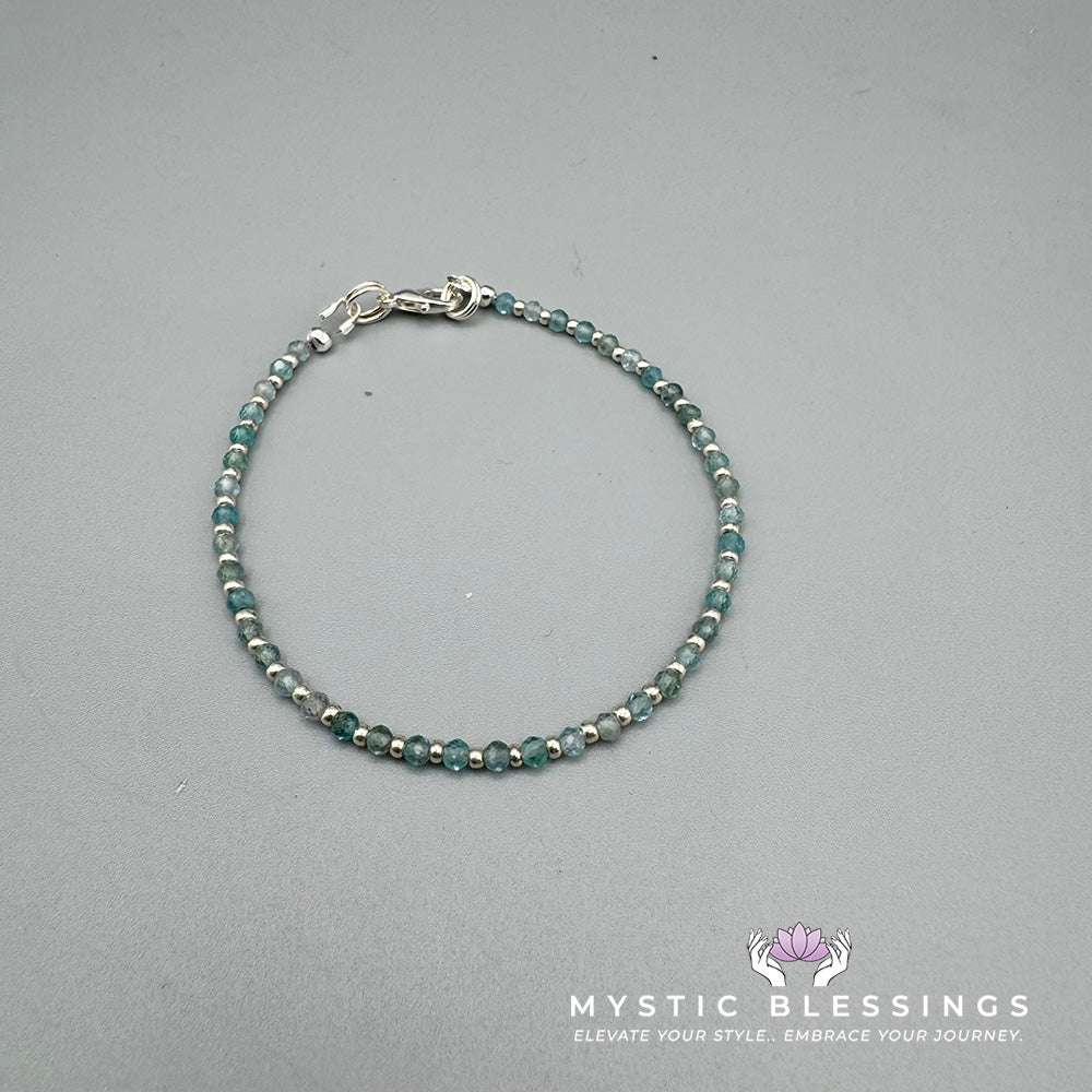 Green Apatite Gemstone Bracelet