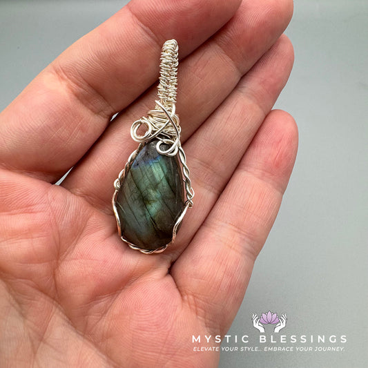 Labradorite Wrapped Pendant