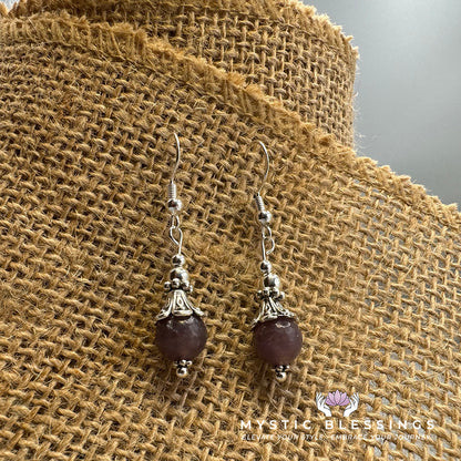 Lepidolite Dangle Earrings