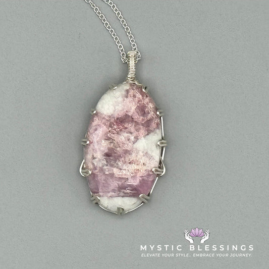 Pink Tourmaline Prong Pendant