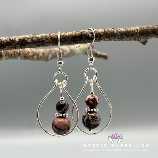 Rhodenite Dangle Earrings