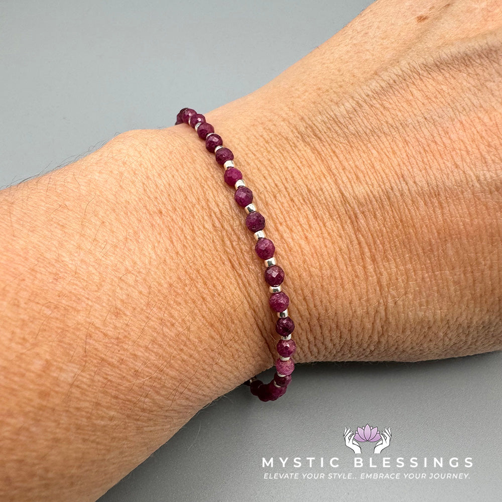 Ruby Gemstone Bracelet