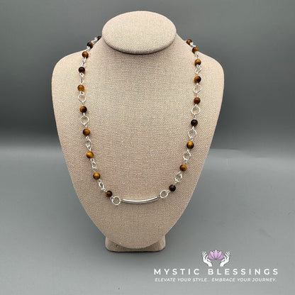 Tigers Eye Beaded Necklace