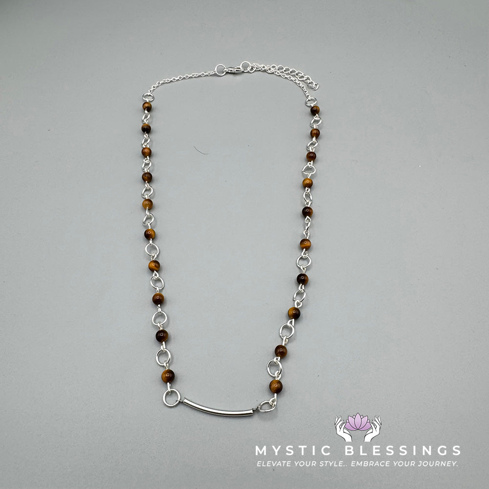 Tigers Eye Beaded Necklace