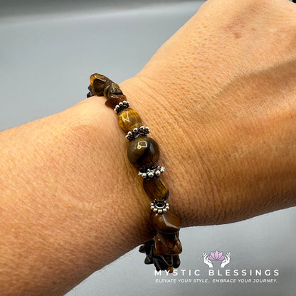 Tigers Eye Chip Bracelet