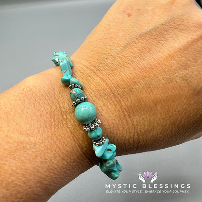 Turquoise Howlite Chip Bracelet